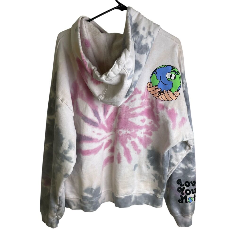 Coney Island Picnic Hoodie Sweatshirt Mens Graphic Tie Dye Mother Earth Pullover - Picture 2 of 10